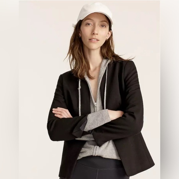 J. Crew Going-out blazer in stretch twill Black Sz 4 Tall - Picture 1 of 15